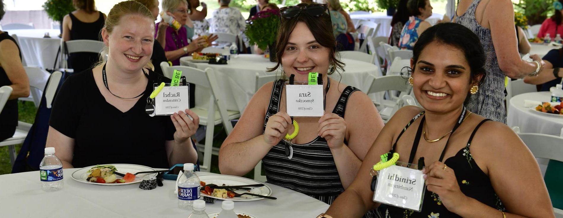 3 alumnae at reunion